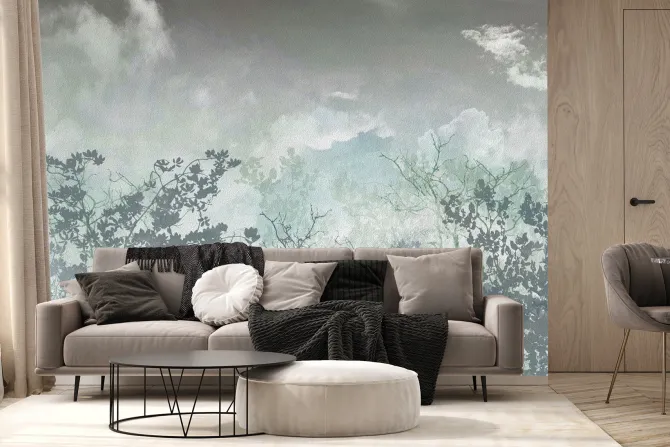 Fototapeta: Sylwetki drzew