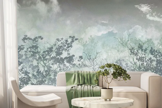 Fototapeta: Sylwetki drzew