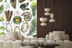 Fototapeta: Symbole dinozaurów na białym tle