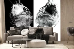 Fototapeta: Symetryczne portrety w czerni i bieli