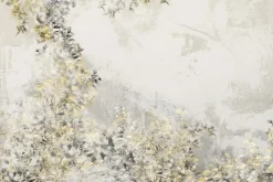 Fototapeta: Szare i żółte liście na betonie