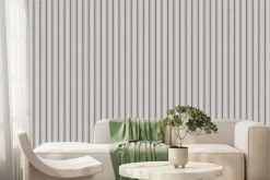 Fototapeta: Szare paski z kropkami na jasnym tle