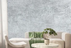 Fototapeta: Szare płytki w różnorodne kształty