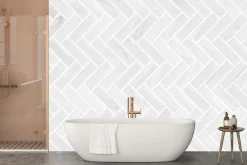 Fototapeta: Szaro-biała mozaika z marmuru