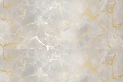 Fototapeta: Szary marmur ze złotymi zdobieniami