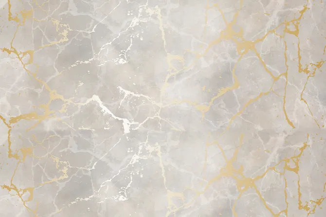 Fototapeta: Szary marmur ze złotymi zdobieniami