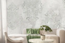 Fototapeta: Szary ornament na betonie