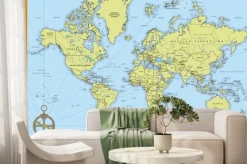 Fototapeta: Szczegółowa mapa świata polityki