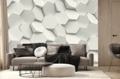 Fototapeta: Sześciokątne tło geometryczne