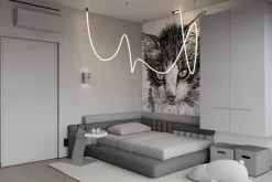 Fototapeta: Szkic czarno-białego kota