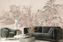 Fototapeta: Szkic drzewa na vintage papierze