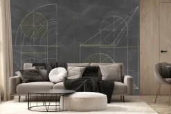 Fototapeta: Szkic geometrycznych kształtów