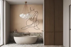 Fototapeta: Szkic kobiety rysowany linią