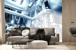 Fototapeta: Szkic konstrukcji rurowej mieszać z urządzeń przemysłowych zdjęcie