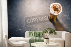 Fototapeta: Szkło piwo na ciemnym stole