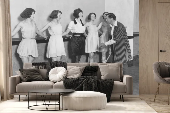 Fototapeta: Szkoła baletowa w stylu retro