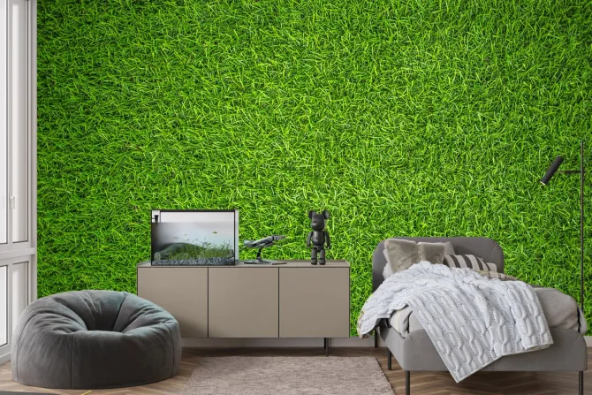 Fototapeta: Sztuczna zielona trawa