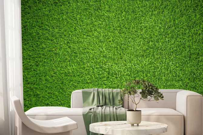 Fototapeta: Sztuczna zielona trawa