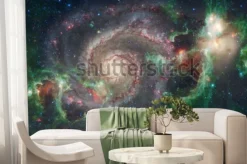 Fototapeta: Sztuka kosmosu. mgławice, galaktyki i jasne gwiazdy w pięknym