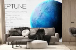 Fototapeta: Tablica z informacjami o neptunie