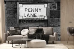 Fototapeta: Tabliczka w liverpoolu penny lane