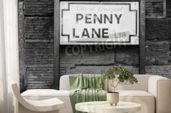 Fototapeta: Tabliczka w liverpoolu penny lane