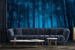 Fototapeta: Tajemniczy las w odcieniach niebieskiego