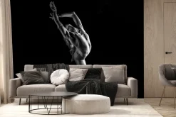 Fototapeta: Taniec kobiety robiącej szpagat