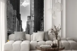 Fototapeta: Żółte taksówki na ulicy nowego jorku