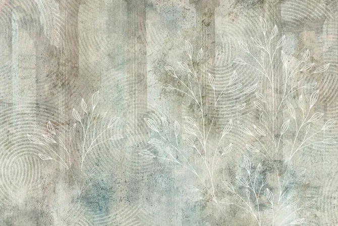 Fototapeta: Tekstura z botanicznym wzorem