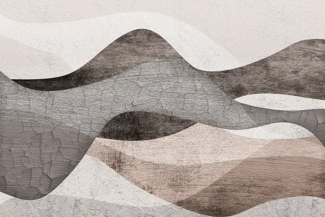 Fototapeta: Teksturowa imitacja pustynnych wydm