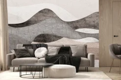 Fototapeta: Teksturowa imitacja pustynnych wydm