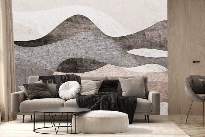 Fototapeta: Teksturowa imitacja pustynnych wydm