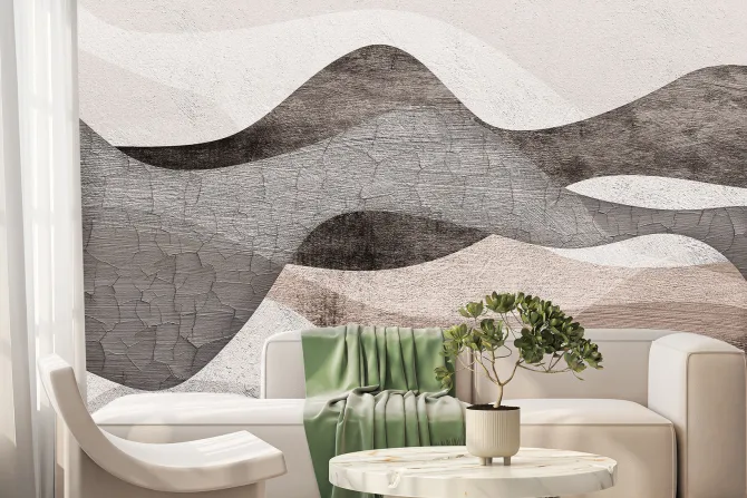 Fototapeta: Teksturowa imitacja pustynnych wydm