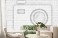 Fototapeta: Tekstury tła białego ceglanego muru