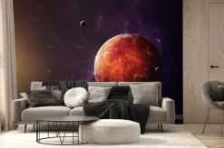 Fototapeta: The mars from space showing all they beauty. extremely detailed