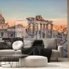 Fototapeta: The roman forum in rome at sunset
