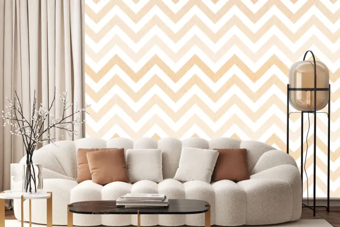 Fototapeta: Tło akwarela paski na białym tle