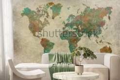 Fototapeta: Tło wzór mapy świata