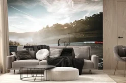 Fototapeta: Tor wyścigowy o wschodzie słońca