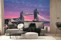 Fototapeta: Tower bridge at colorful dawn. urban skyline of london, united