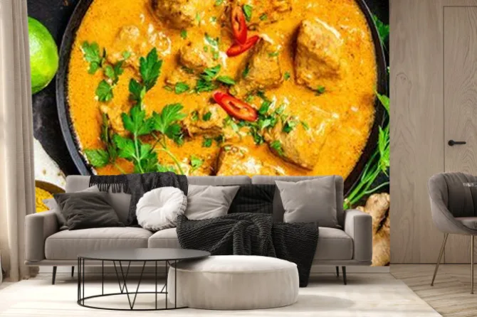 Fototapeta: Tradycyjne curry i składniki