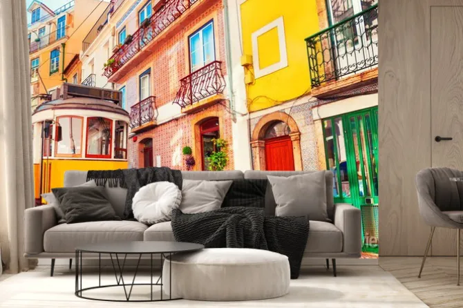 Fototapeta: Tramwaj w lizbonie