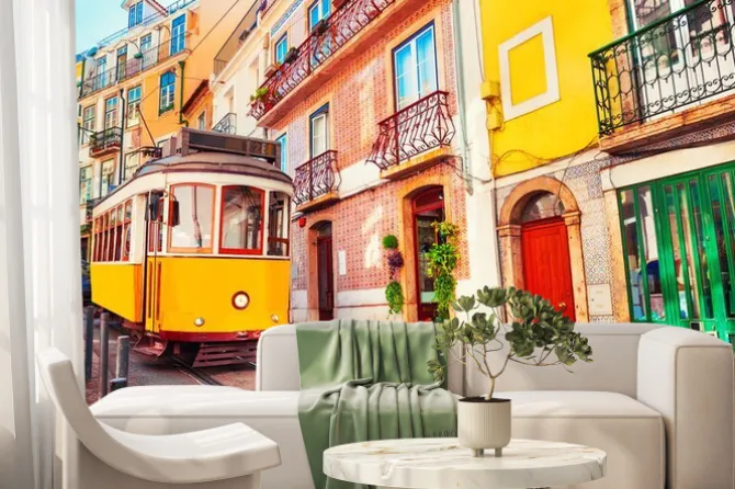 Fototapeta: Tramwaj w lizbonie