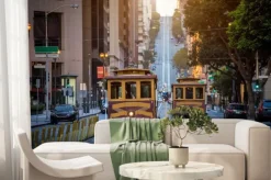 Fototapeta: Tramwaje na ulicy w san fransisco