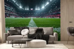 Fototapeta: Trawa na stadionie piłkarskim