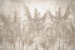 Fototapeta: Trawy ozdobne w odcieniach beżu elegancki motyw inspirowany naturą