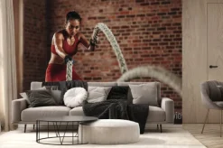 Fototapeta: Trening linowy w studiu fitness