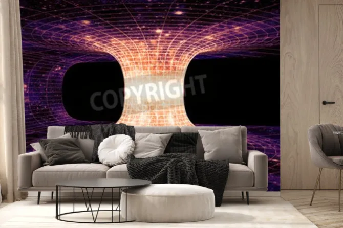 Fototapeta: Trójwymiarowy most einsteina-rosena