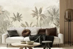 Fototapeta: Tropikalna dżungla w kolorach sepii